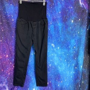 Bella Vida Maternity-Black Straight Leg Jeans L